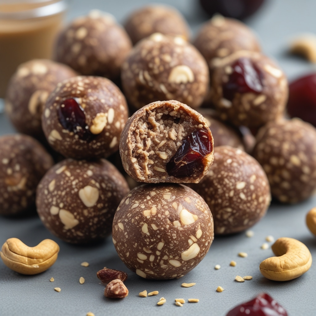 No-Bake Dates Cashew Protein Energy Balls