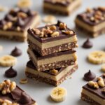 - No-Bake Walnut Banana Chocolate Protein Bars