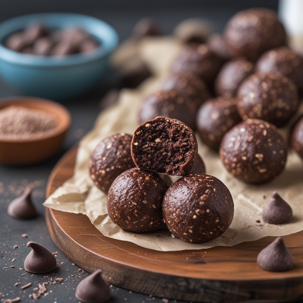Chocolate Protein Energy Bites (3 Ingredients)