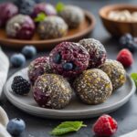 Mixed Berry Chia Protein Energy Balls