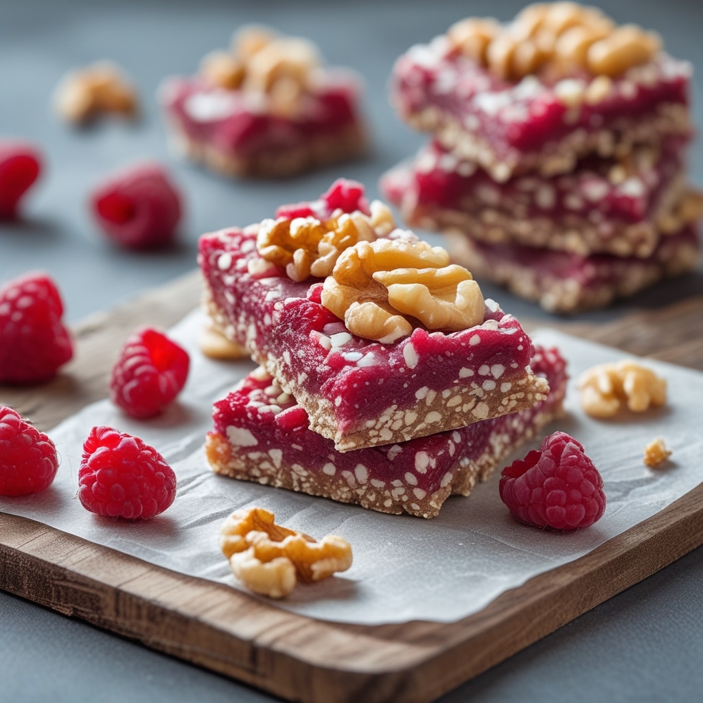 Raspberry Walnut Protein Energy Bars