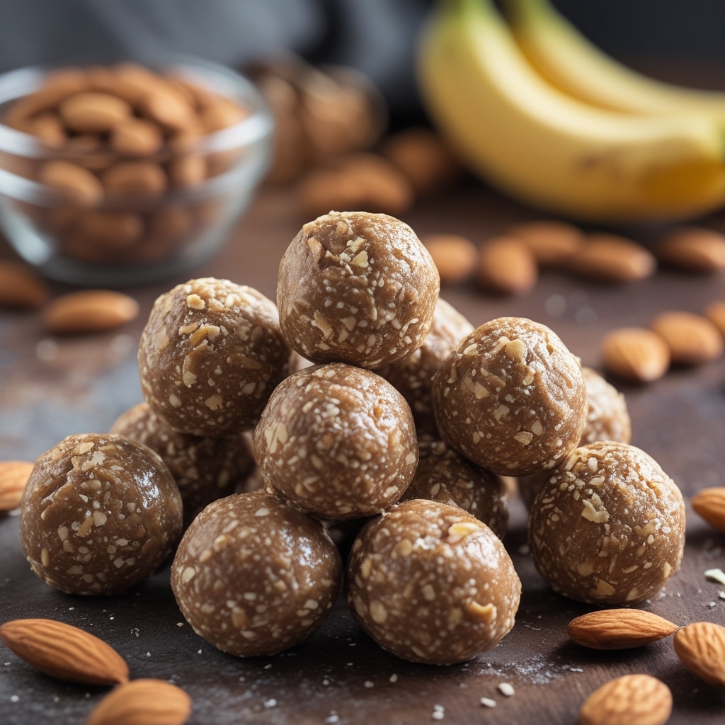 Almond Butter Banana Protein Balls