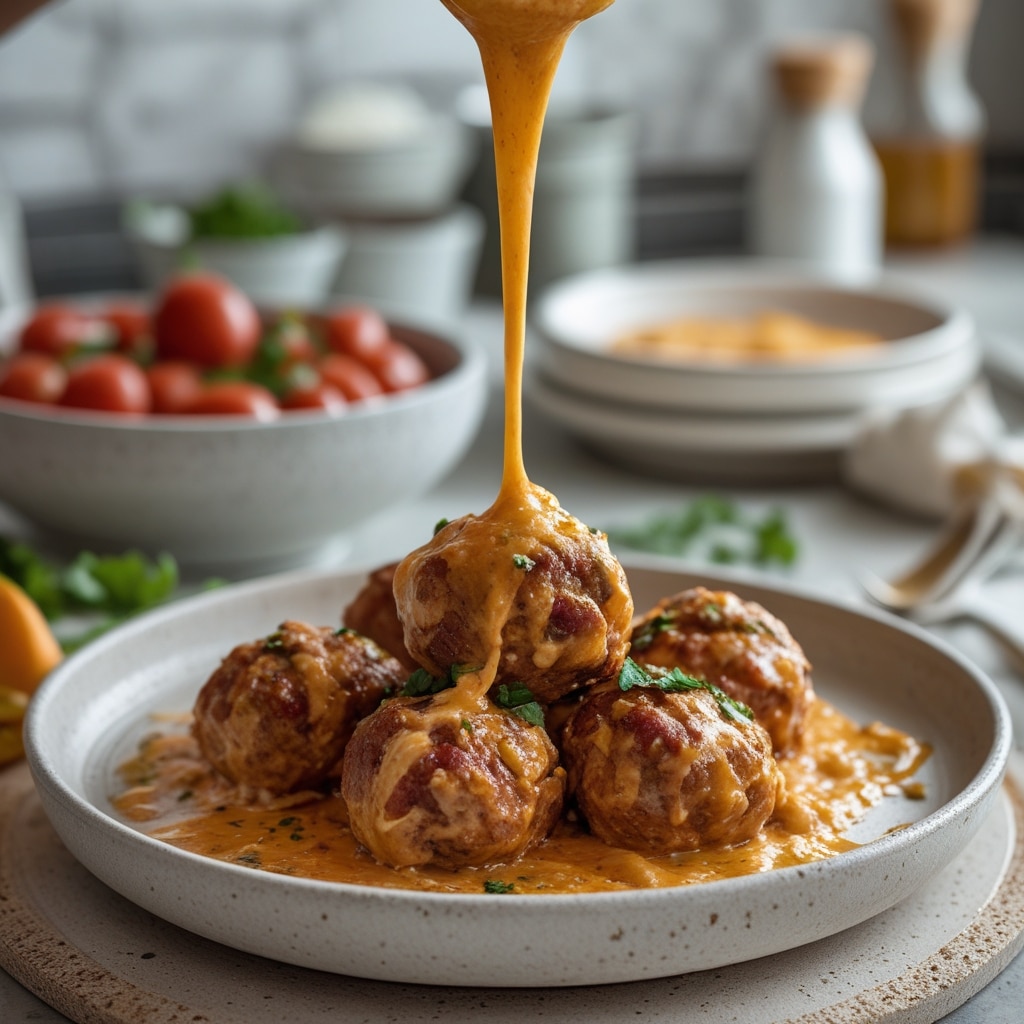 Cheesy Mexican Meatballs