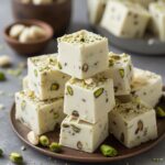 No-Bake Pistachio White Chocolate Protein Fudge