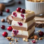 Cranberry Hazelnut Protein Frozen Yogurt Bars
