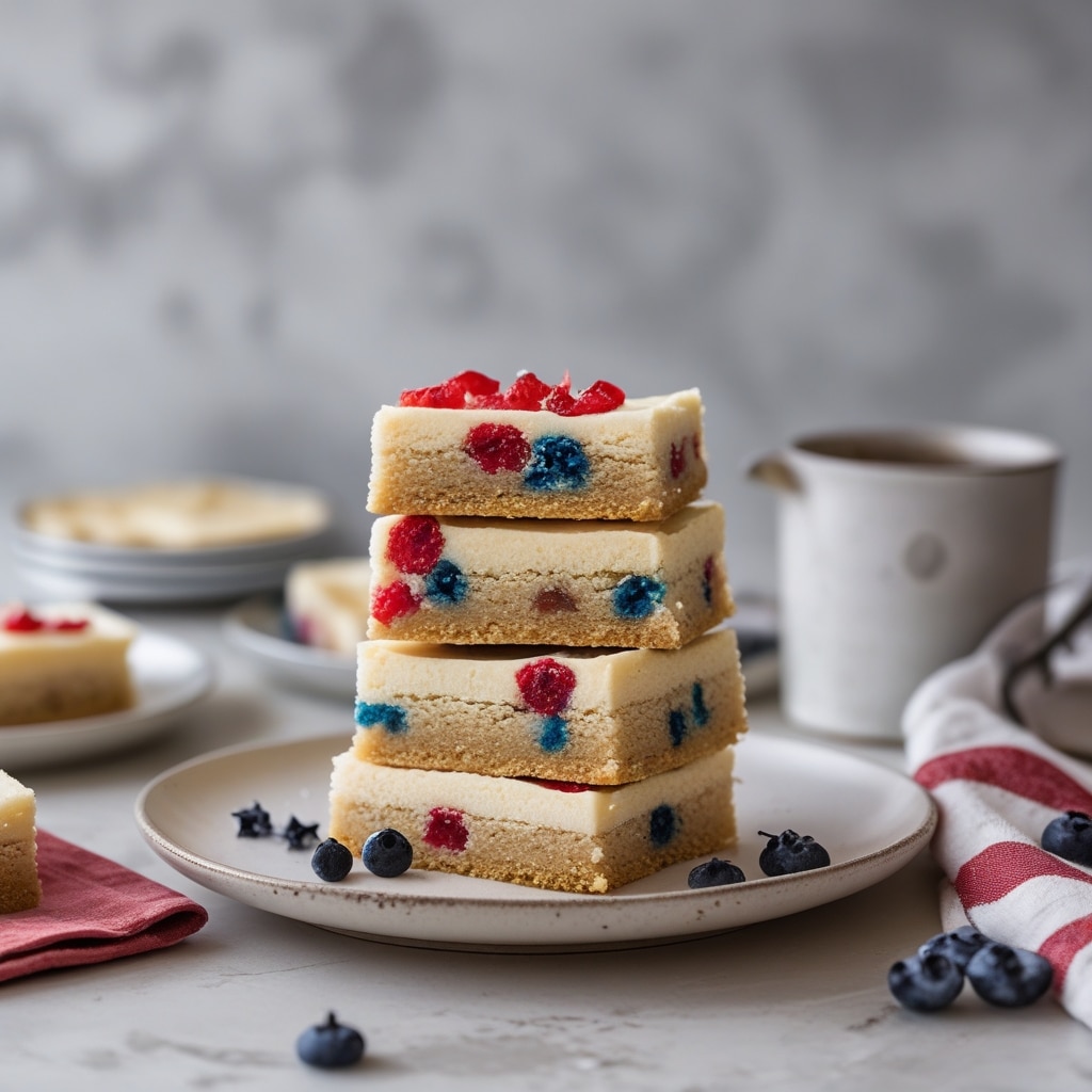 Patriotic Sugar Cookie Bars Easy 4th of July