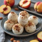 Nectarine Almond Protein Frozen Yogurt Balls