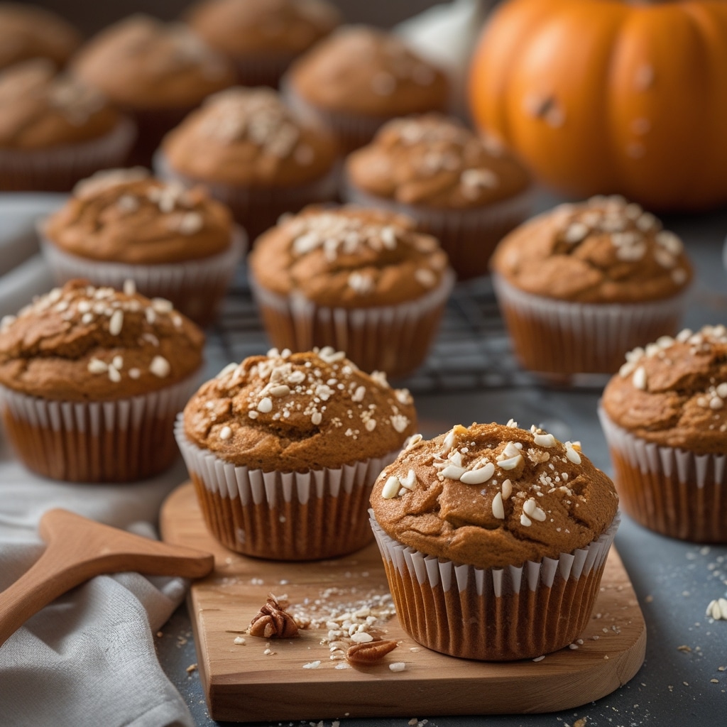 Healthy Greek Yogurt Pumpkin Muffins
