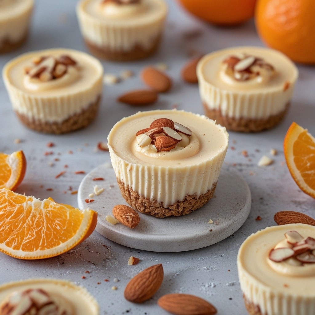 High Protein Orange Almond Cheesecake Bites