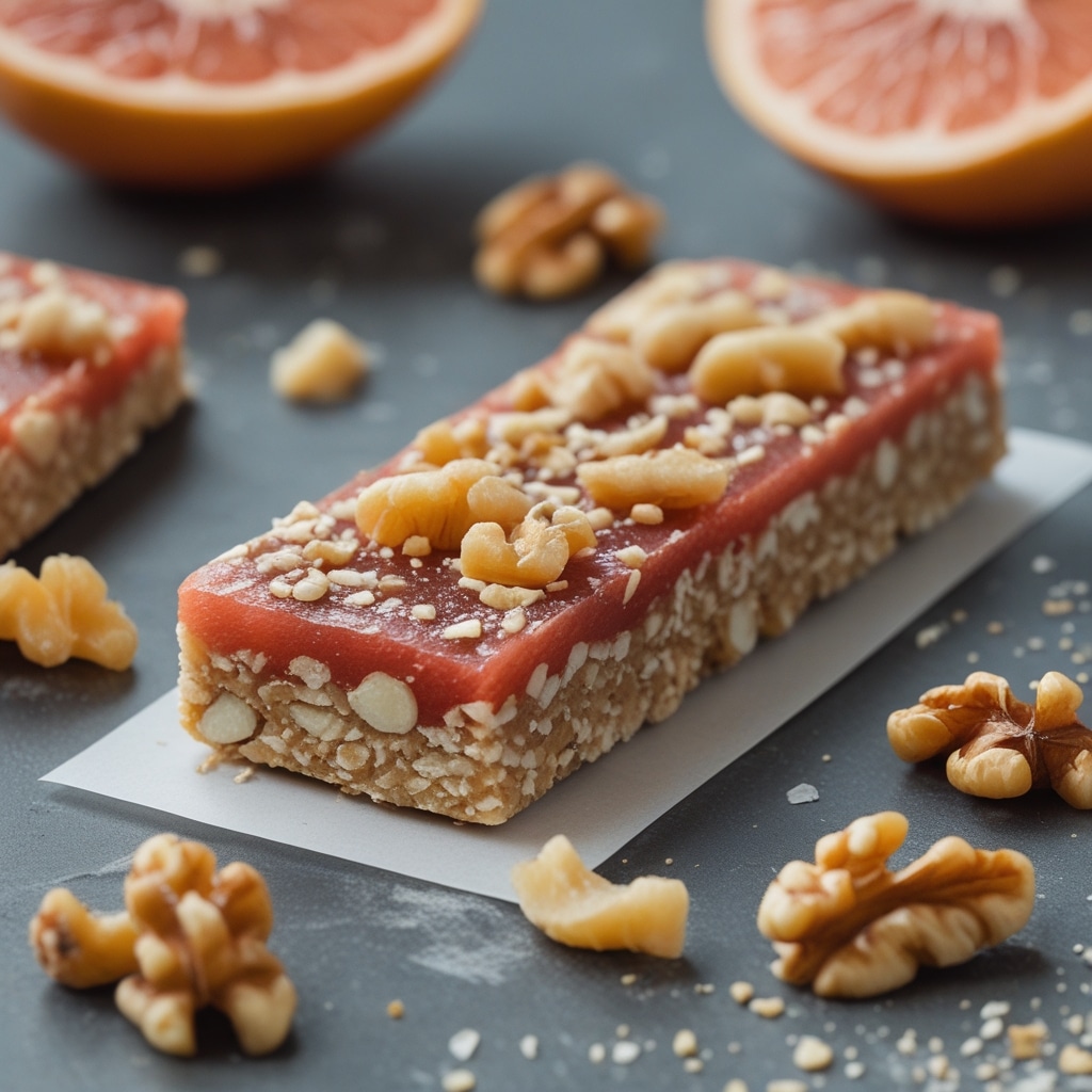 Grapefruit Walnut Protein Energy Bars