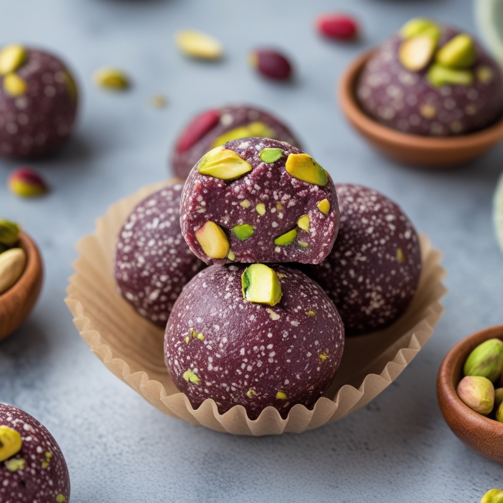 Açai Pistachio Protein Energy Bites