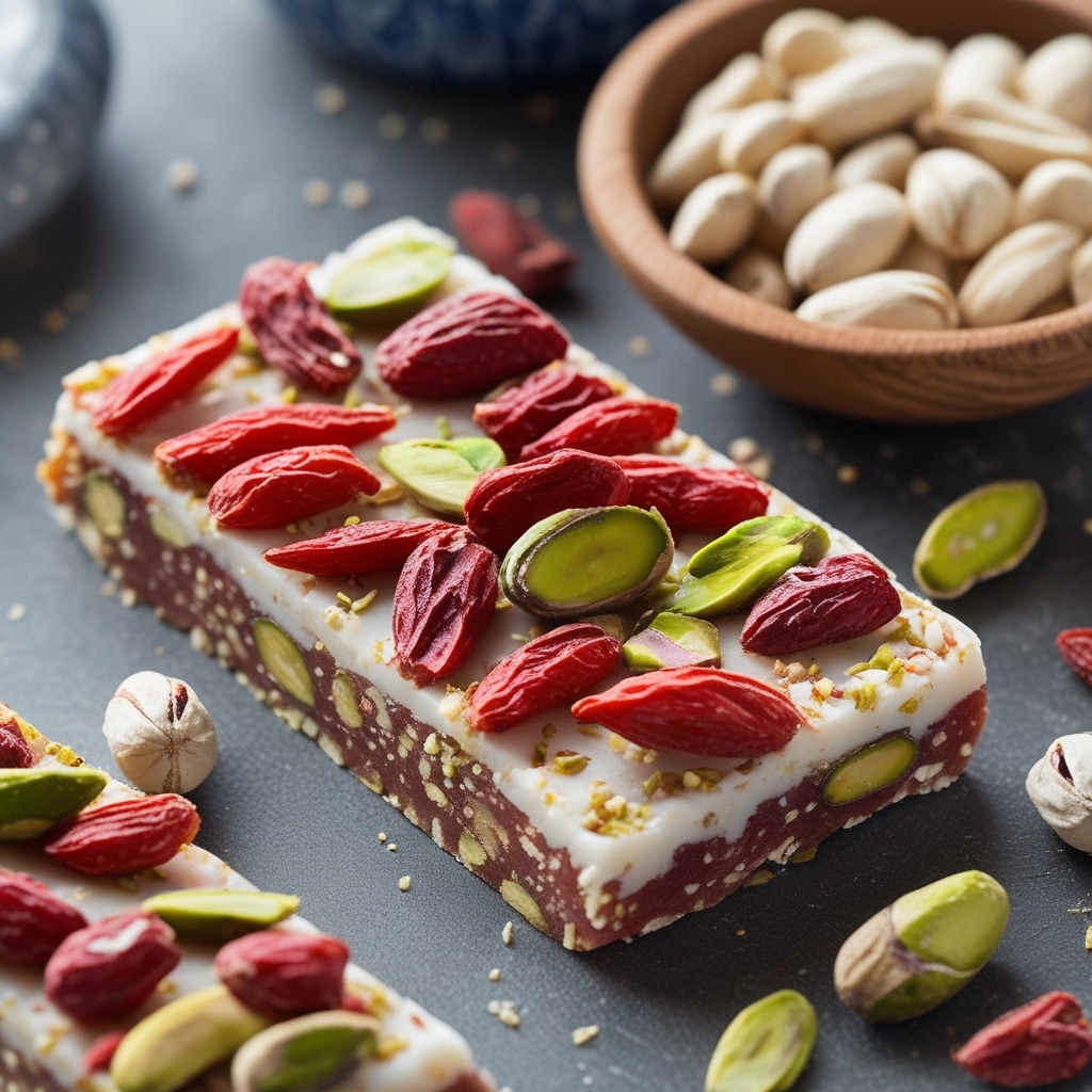 Goji Berry Pistachio Protein Energy Bars