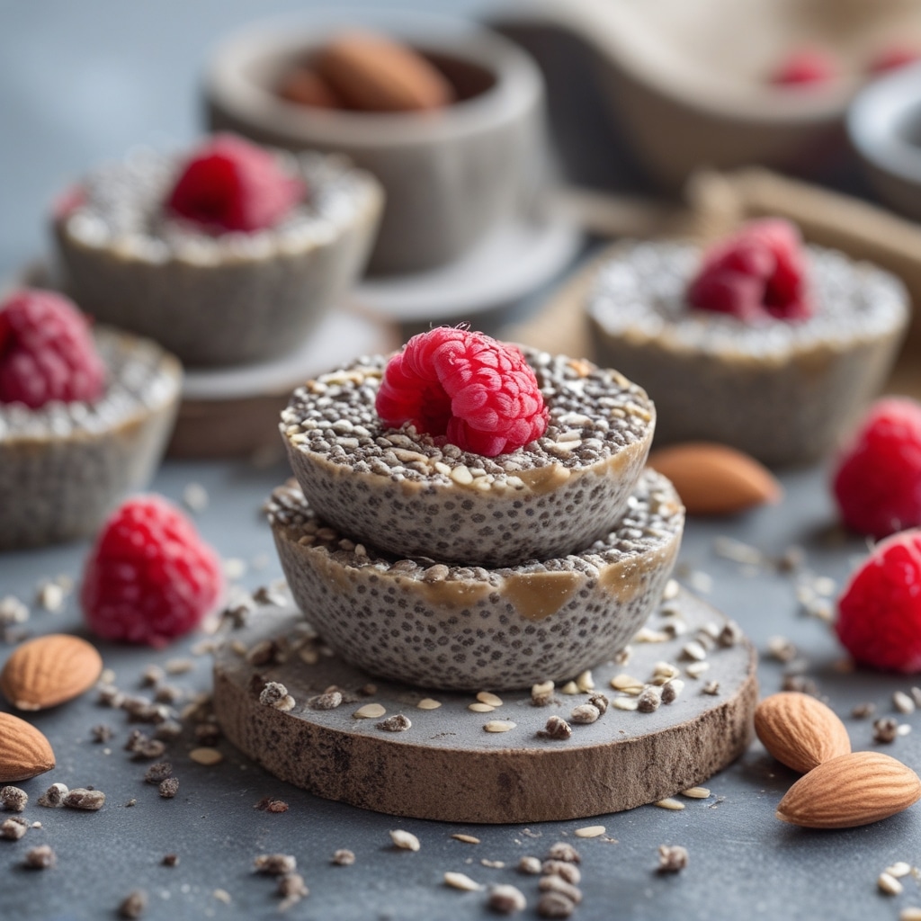 No-Bake Chia Raspberry Almond Bites
