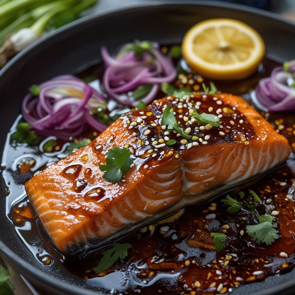 Easy Sweet and Spicy Honey Sriracha Salmon Recipe