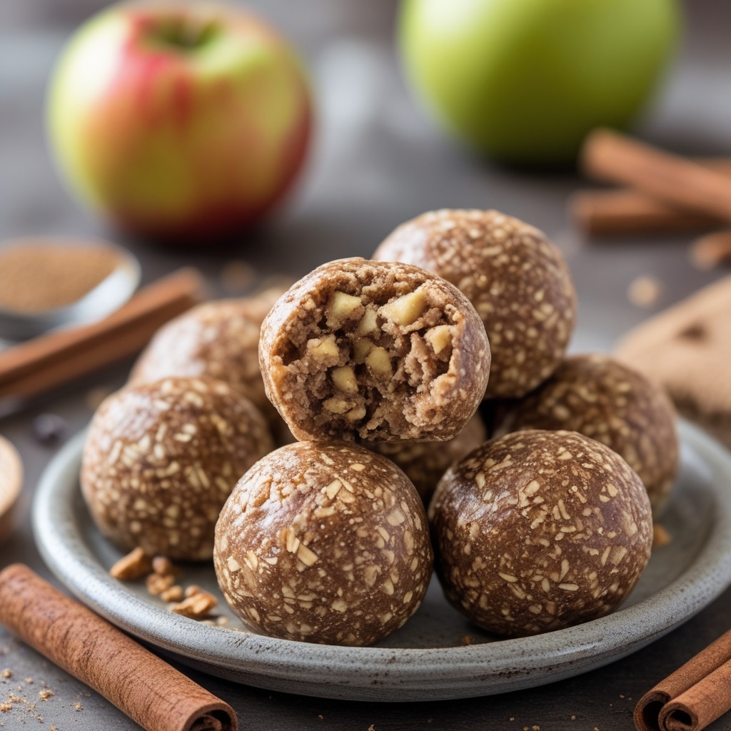 Apple Cinnamon Protein Energy Balls