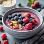 Frozen Berries Protein Smoothie Bowls