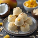 Mango Coconut Protein Frozen Yogurt Bites
