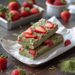 Strawberry Matcha Protein Energy Bars