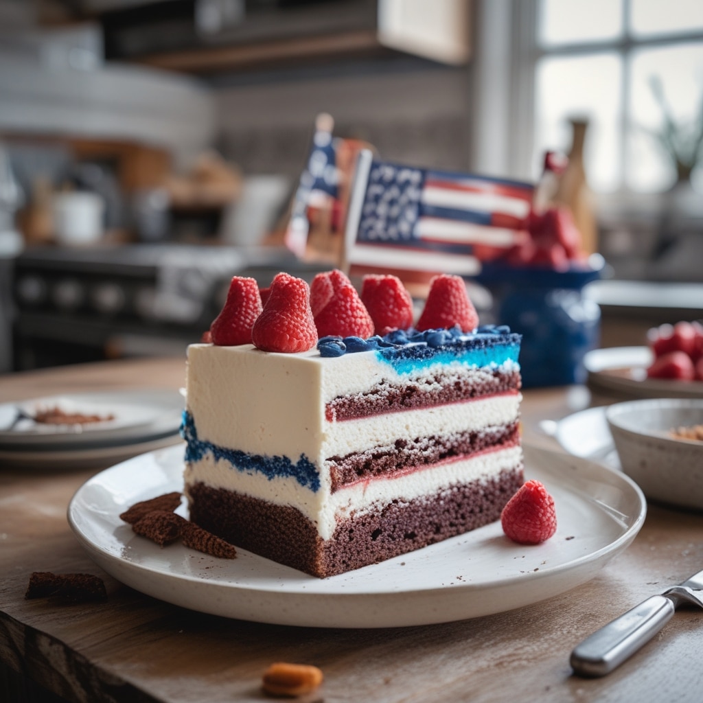 4th of July Flag Cake