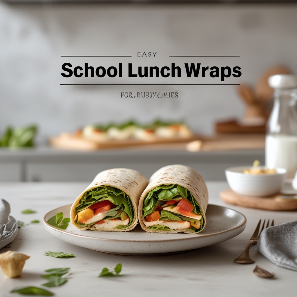Easy School Lunch Wraps Recipe for Busy Kids