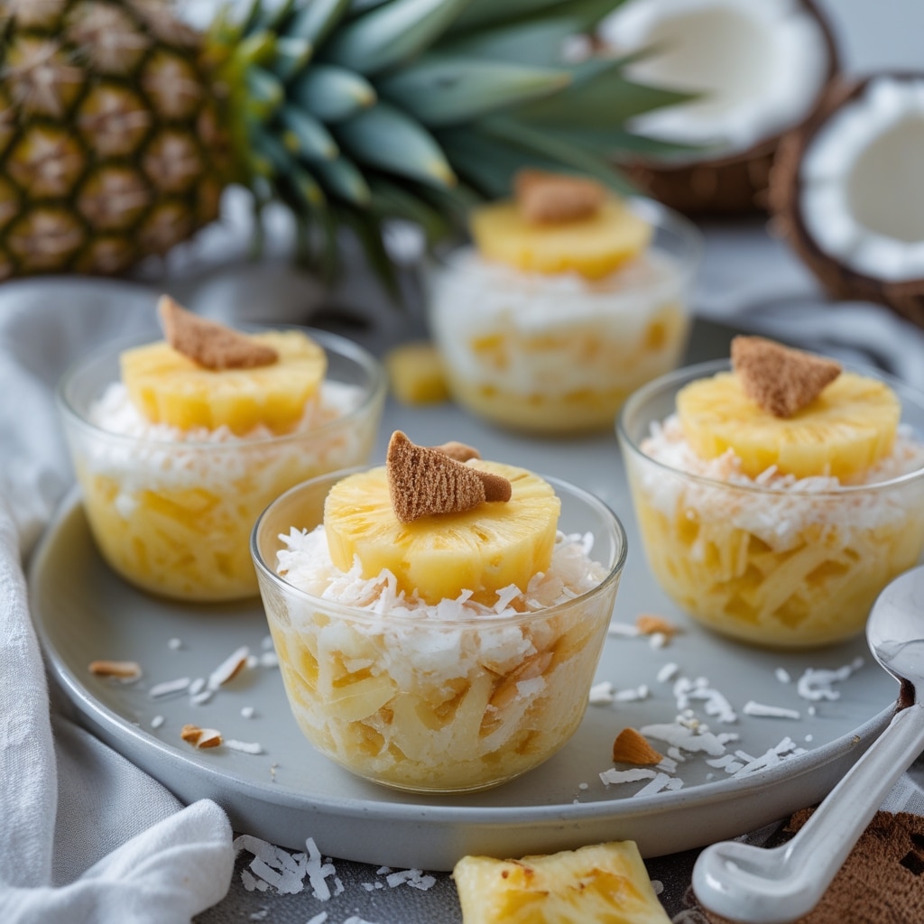 Coconut Pineapple Dessert Cups Recipe