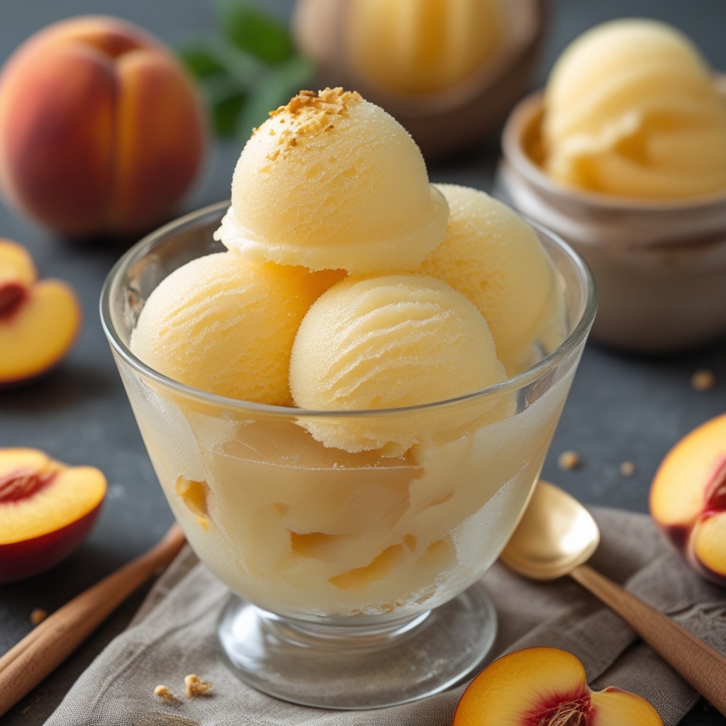 Peach Sorbet Recipe