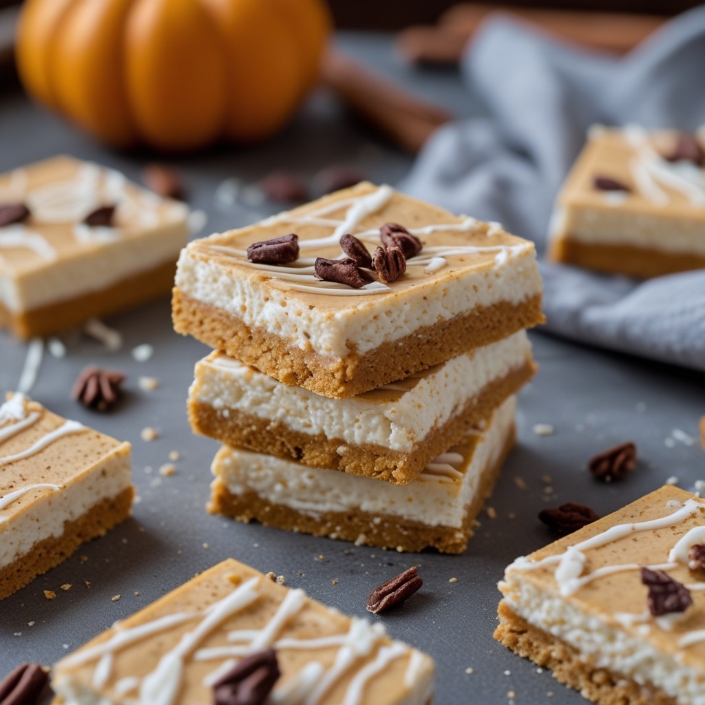High Protein Pumpkin Spice Cottage Cheese Bars