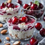 High Protein Cherry Almond Cottage Cheese Cups
