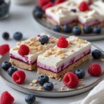 No-Bake Berry Cheesecake Protein Bars