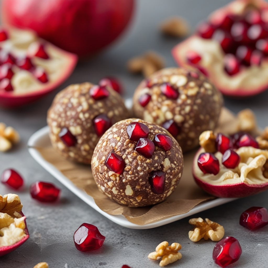 Pomegranate Walnut Protein Energy Balls