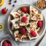 Easy Frozen Yogurt Bark Recipe with Fresh Fruit and Granola
