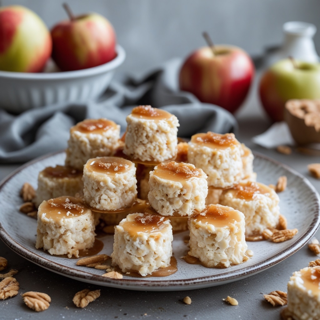 High Protein Caramel Apple Cottage Cheese Bites