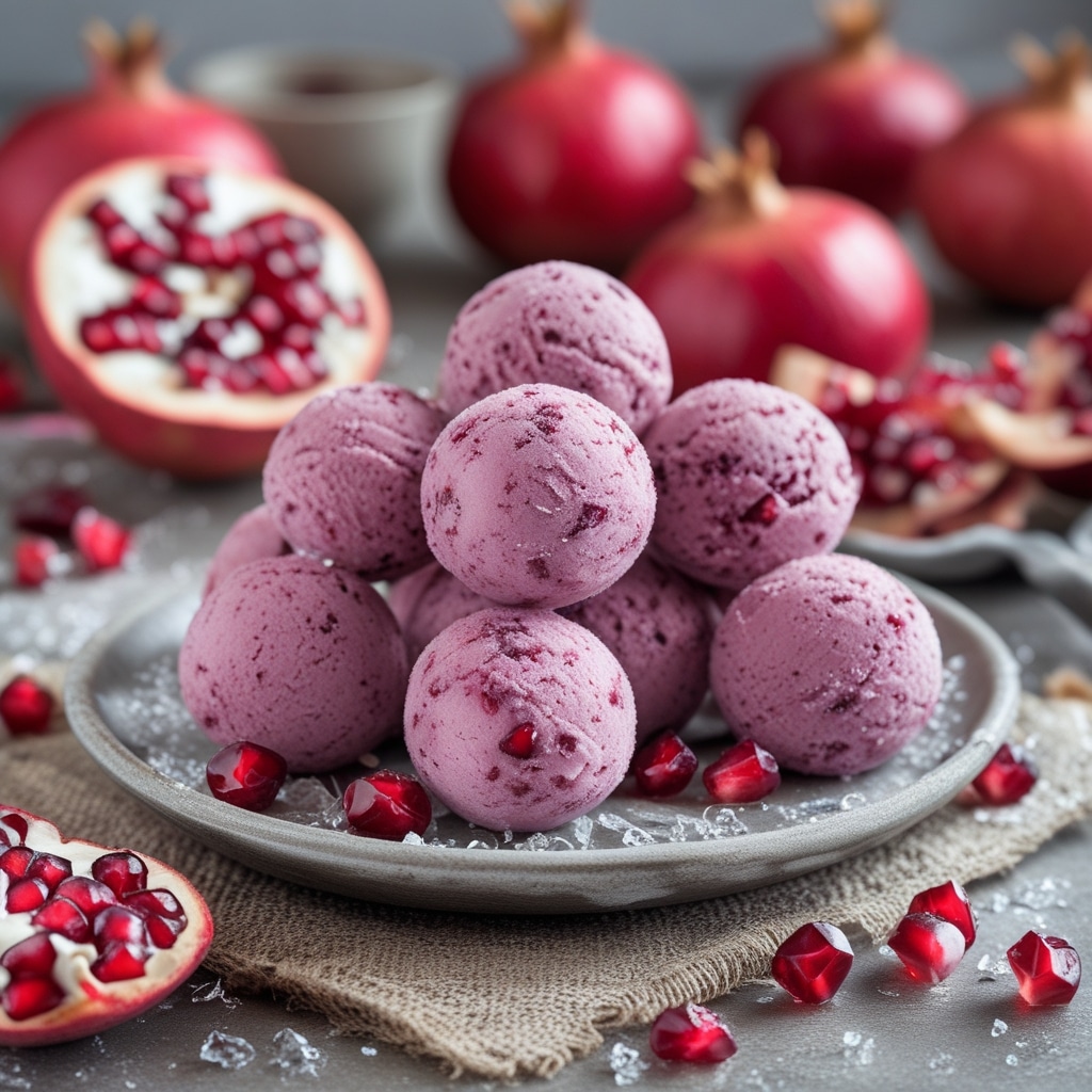 Pomegranate Acai Protein Frozen Yogurt Bites