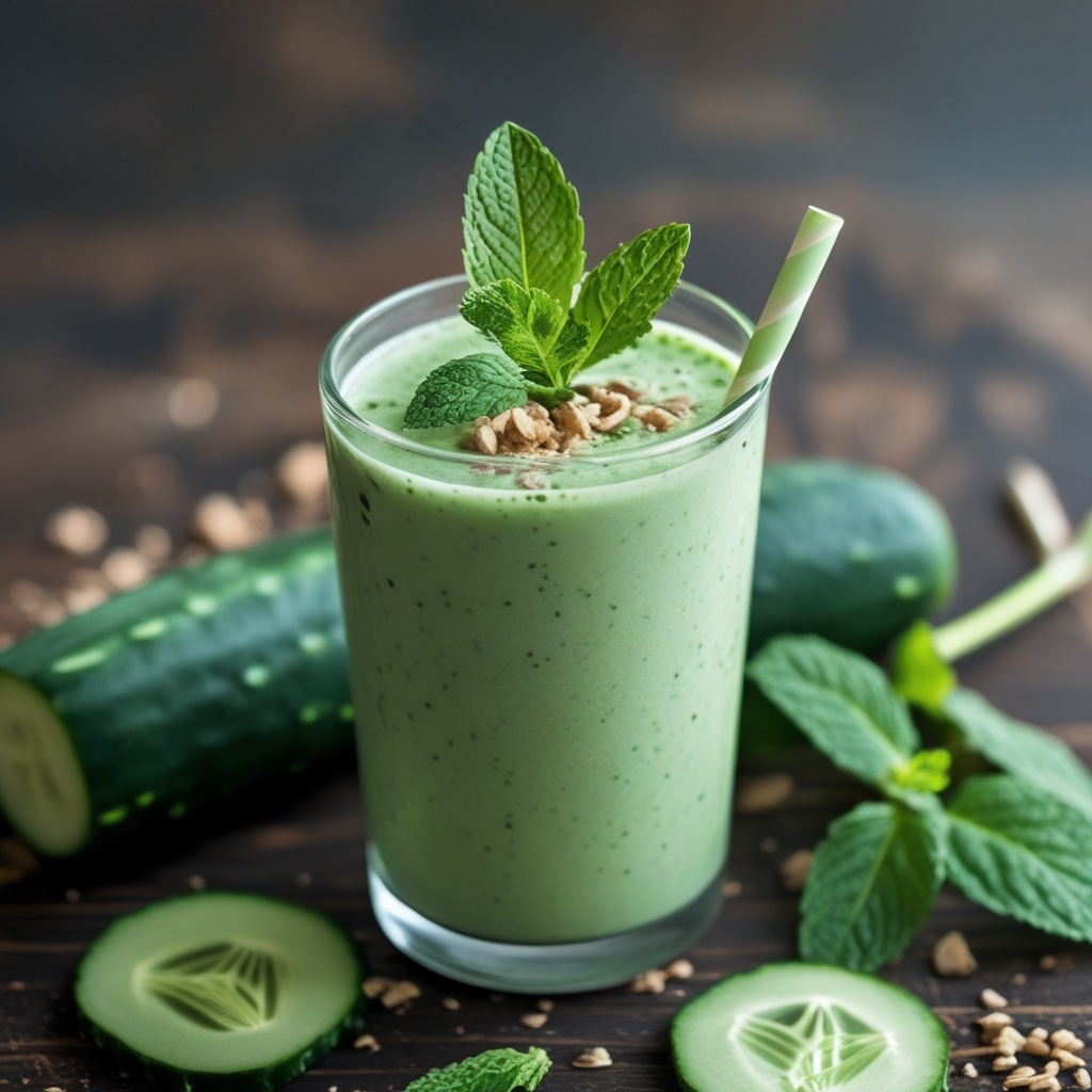 Cucumber Mint Detox Smoothie