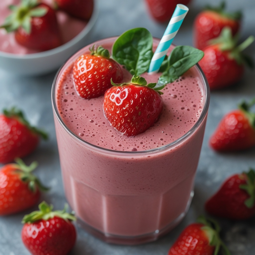 Strawberry Spinach Power Smoothie