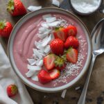 Strawberry Coconut Protein Smoothie Bowl