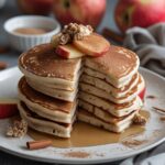 High Protein Apple Cinnamon Cottage Cheese Pancakes