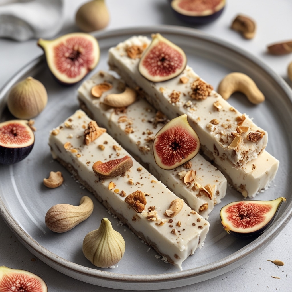 Fig Cashew Protein Frozen Yogurt Bars