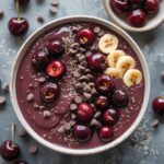 Chocolate Cherry Protein Smoothie Bowl