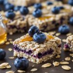 Honey Oat Blueberry Breakfast Bars