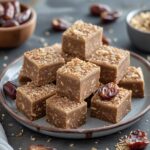 No-Bake Tahini Date Protein Squares