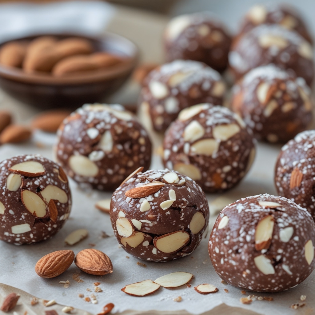 No-Bake Almond Joy Protein Energy Balls