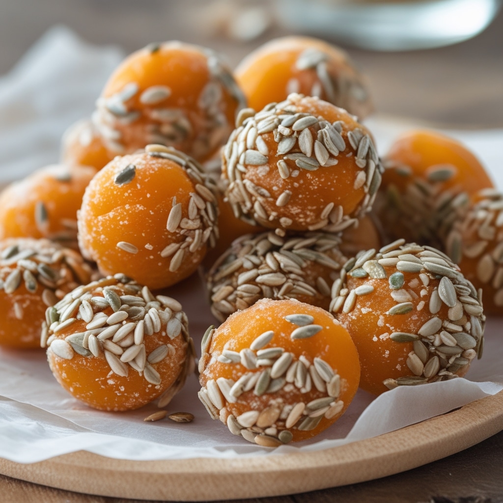 Sunflower Seed Apricot Bites