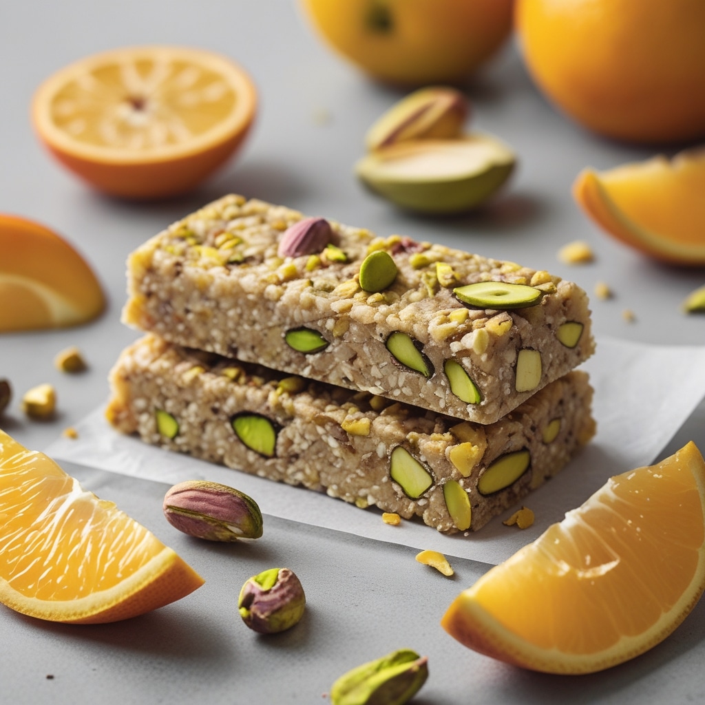 Tangelo Pistachio Protein Energy Bars