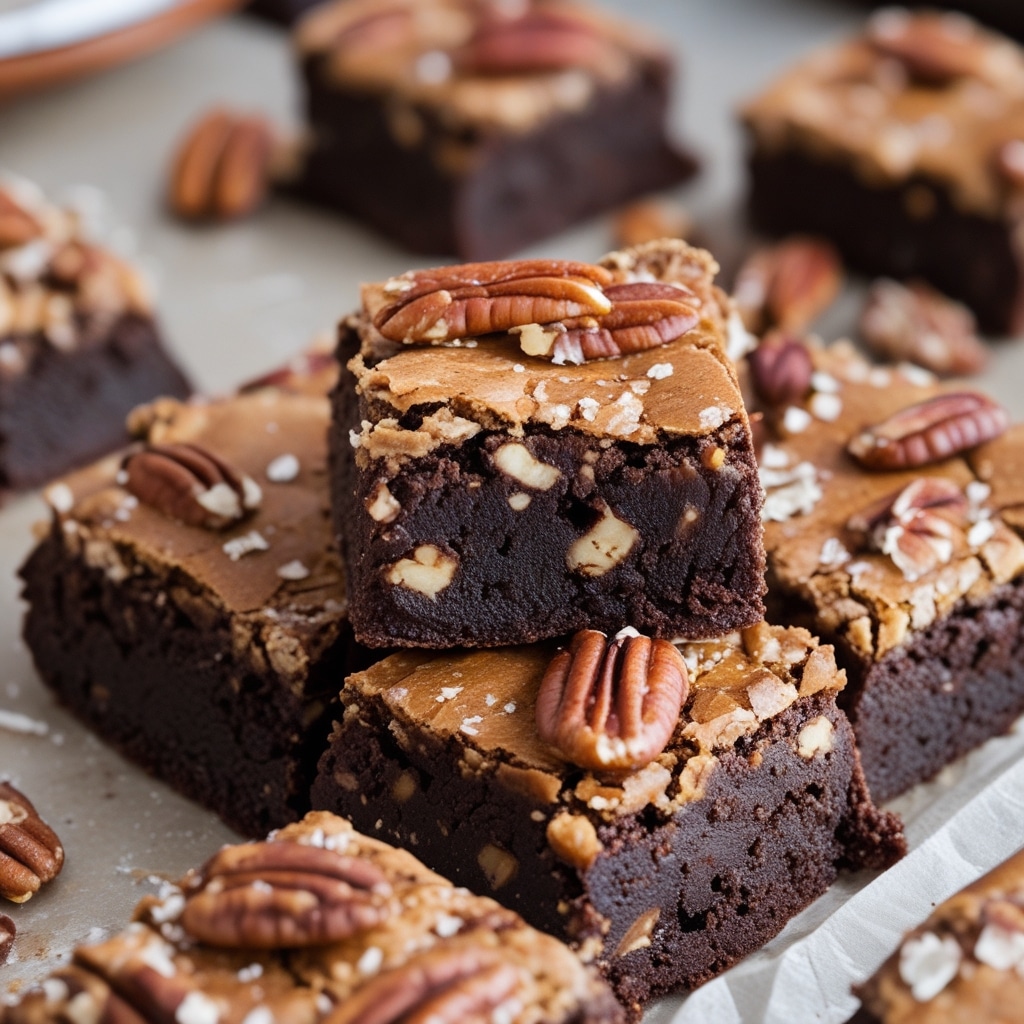 High Protein Maple Pecan Cottage Cheese Brownies