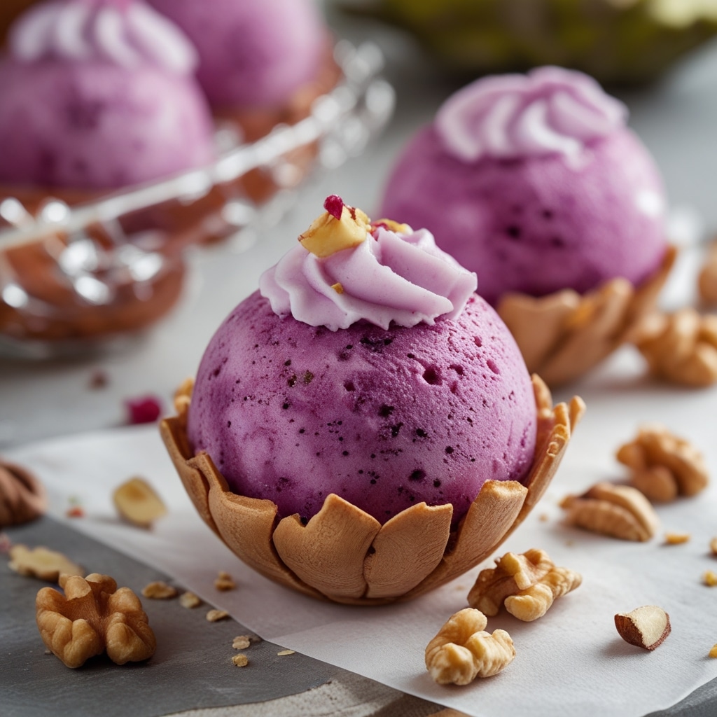 - Dragon Fruit Walnut Protein Frozen Yogurt Bites