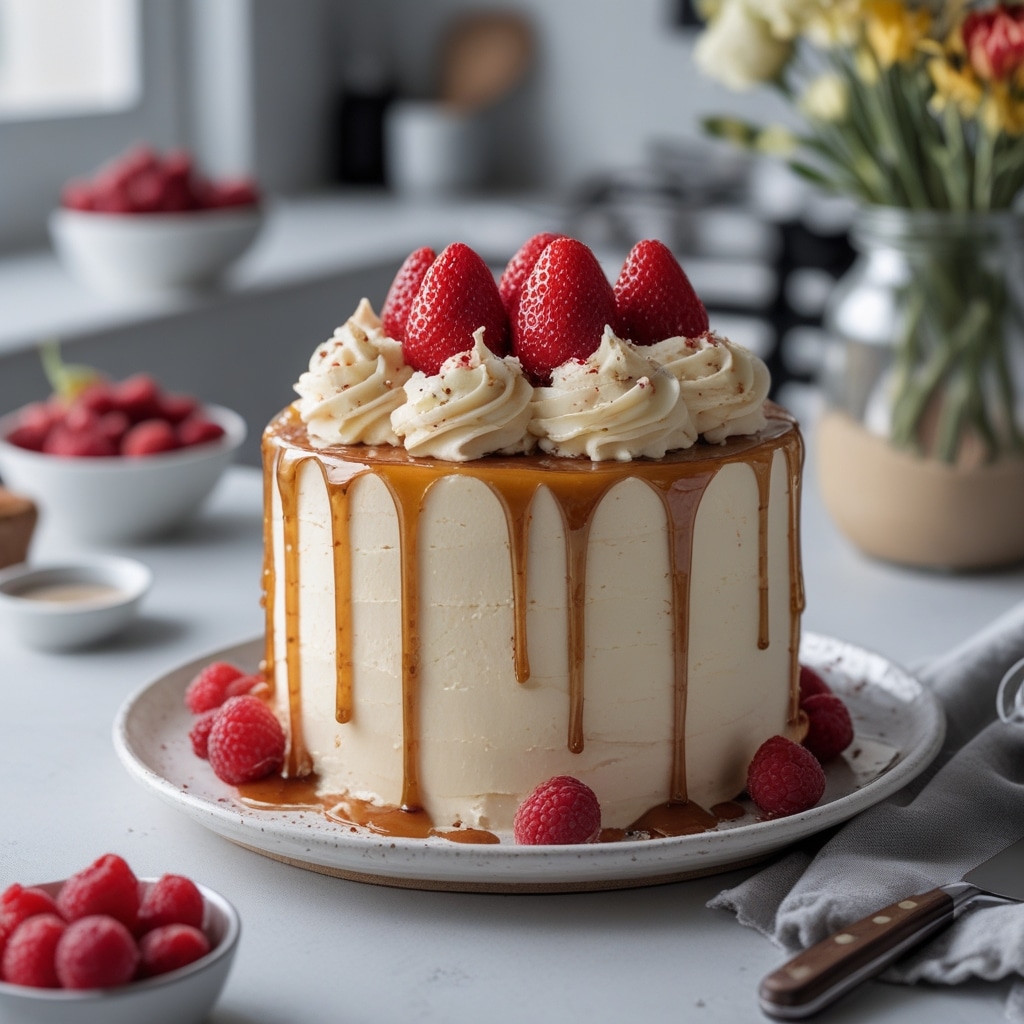 Fourth of July Drip Cake