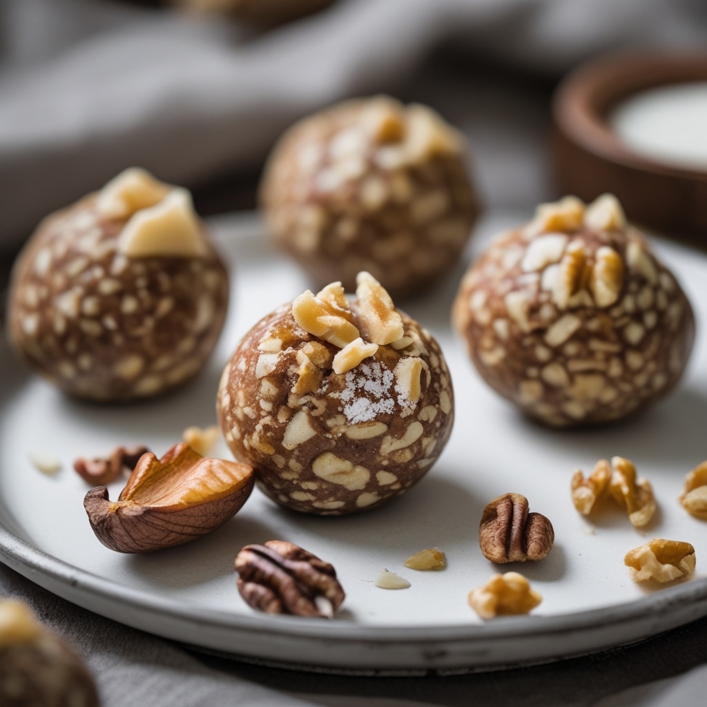 Pear Walnut Protein Energy Balls
