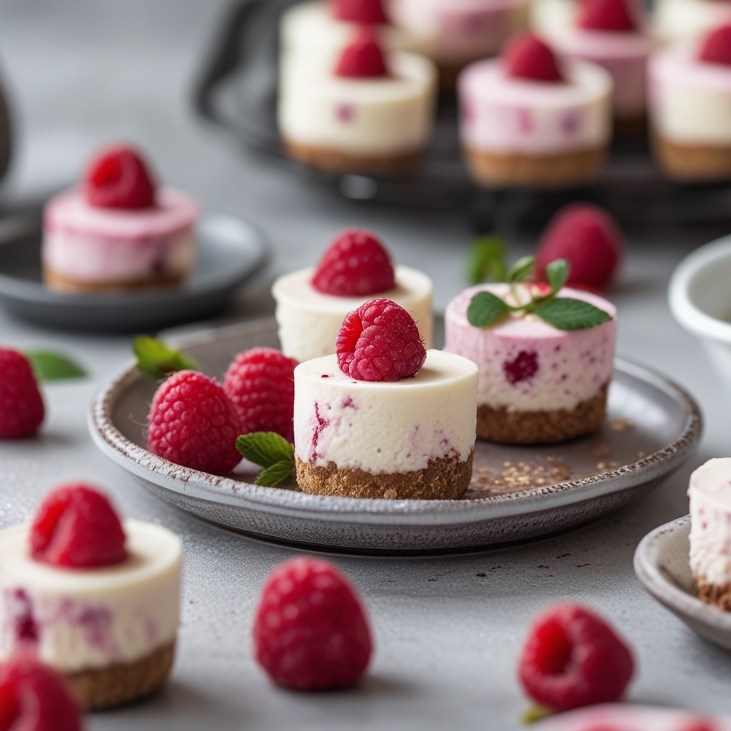 High Protein Raspberry Cheesecake Bites