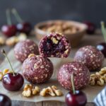 Cherry Walnut Protein Energy Bites